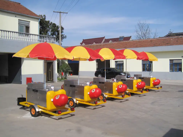 Custom made hot-dog-food-cart for Sale.